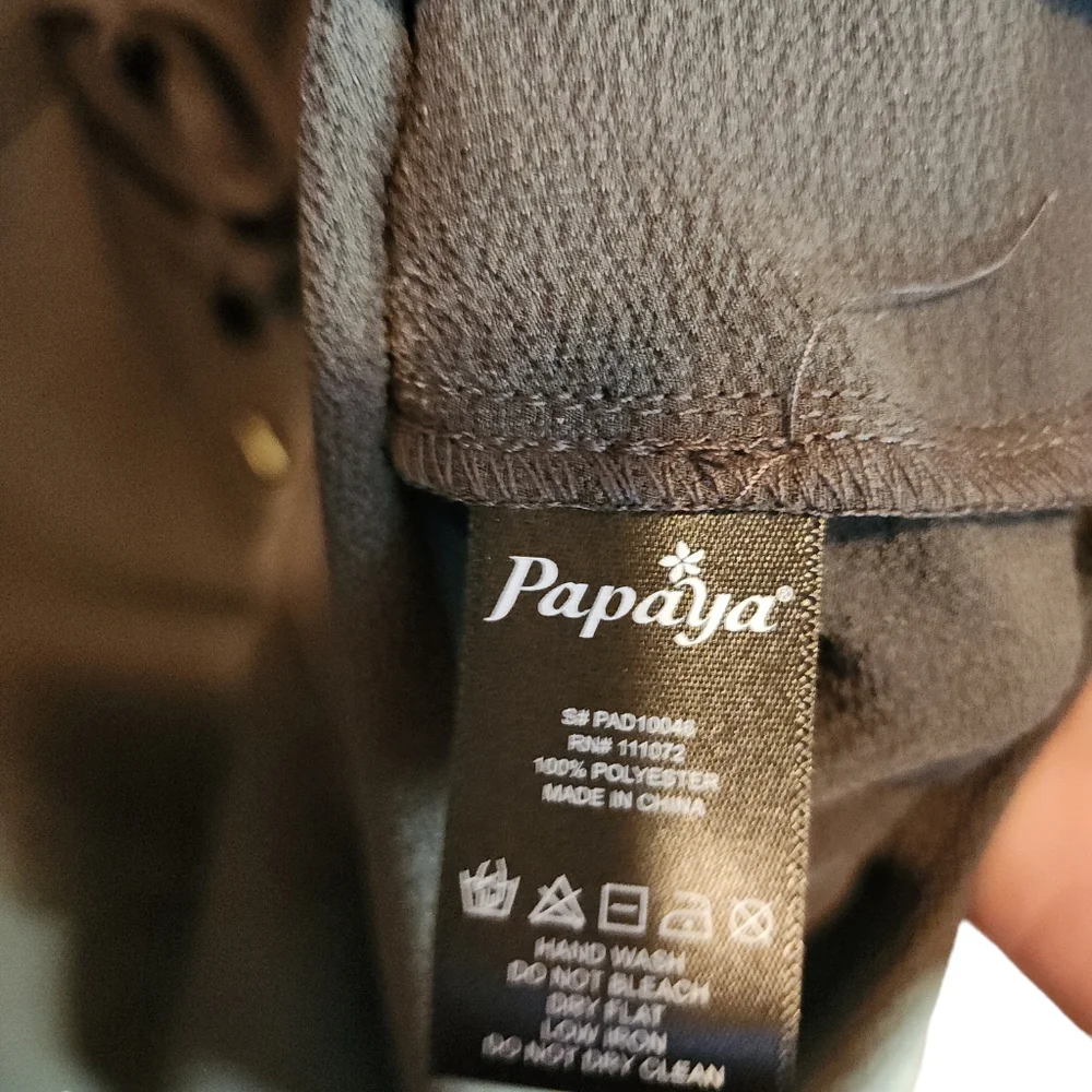 FALL NWOT Tunic Med Papaya olive green - Picture 5 of 9